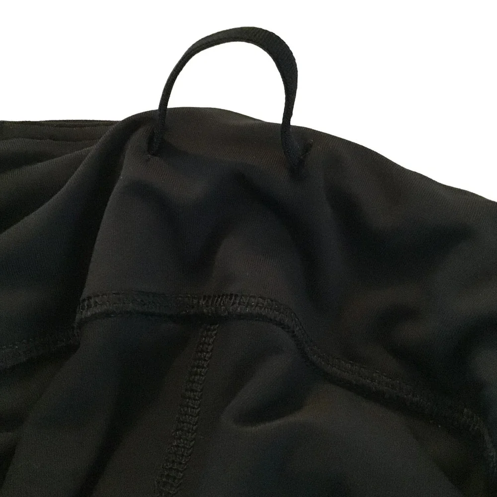 Lululemon Women Size 6 Black Crop Yoga Pants Black Sheer Ankles - Picture 6 of 9